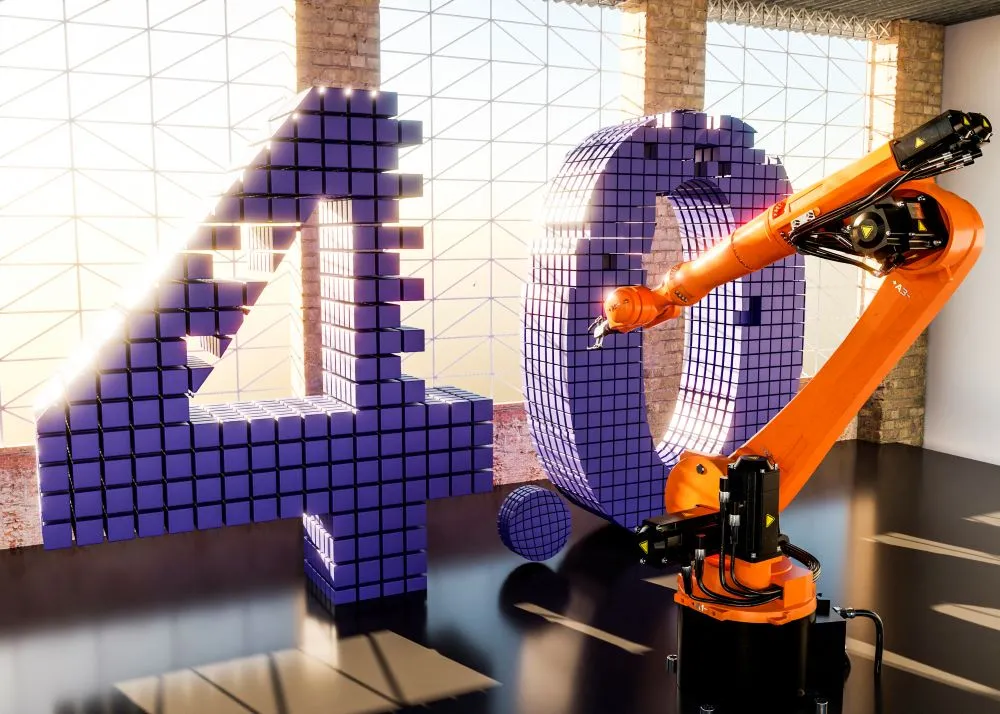 Rendu 3D d'un bras robot